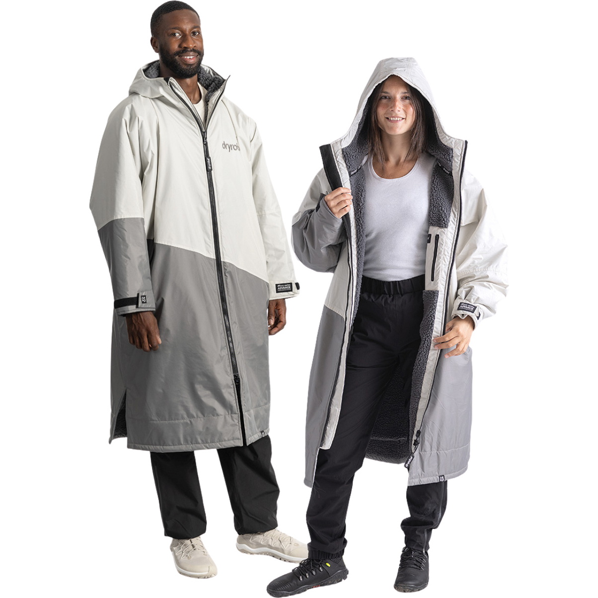 2026 Dryrobe Advance Long Sleeve Changing Robe DALSV3 - Stone